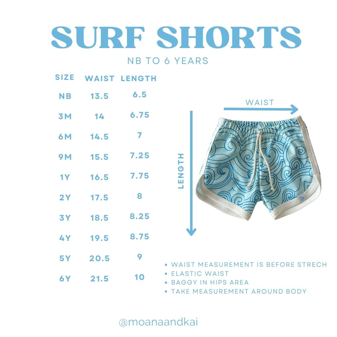 MUSHROOM RETRO SURF SHORTS