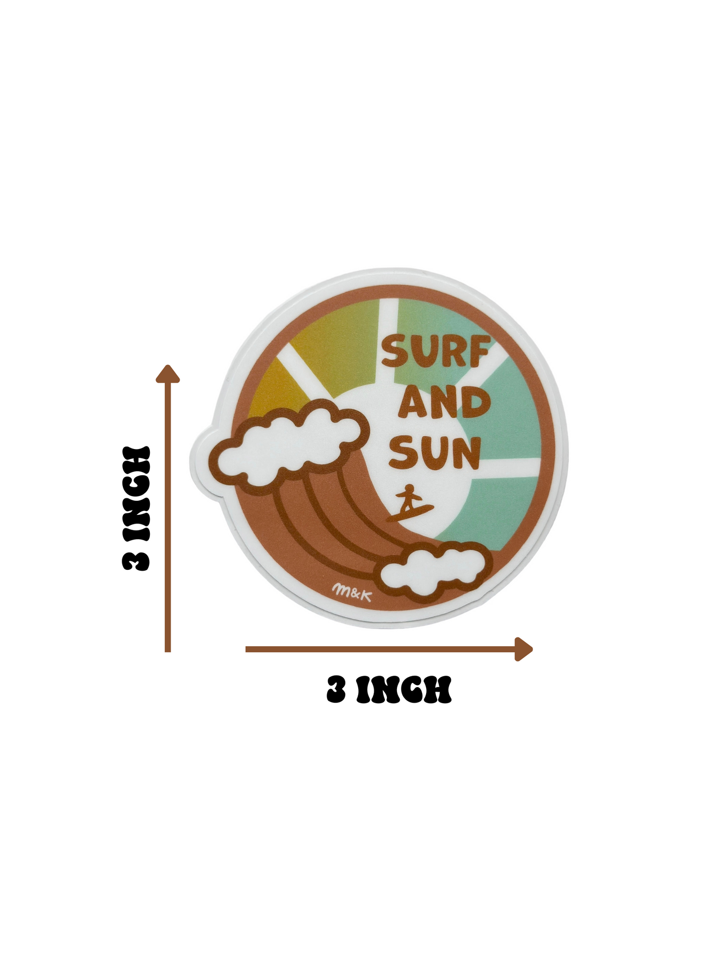 SURF AND SUN STICKER