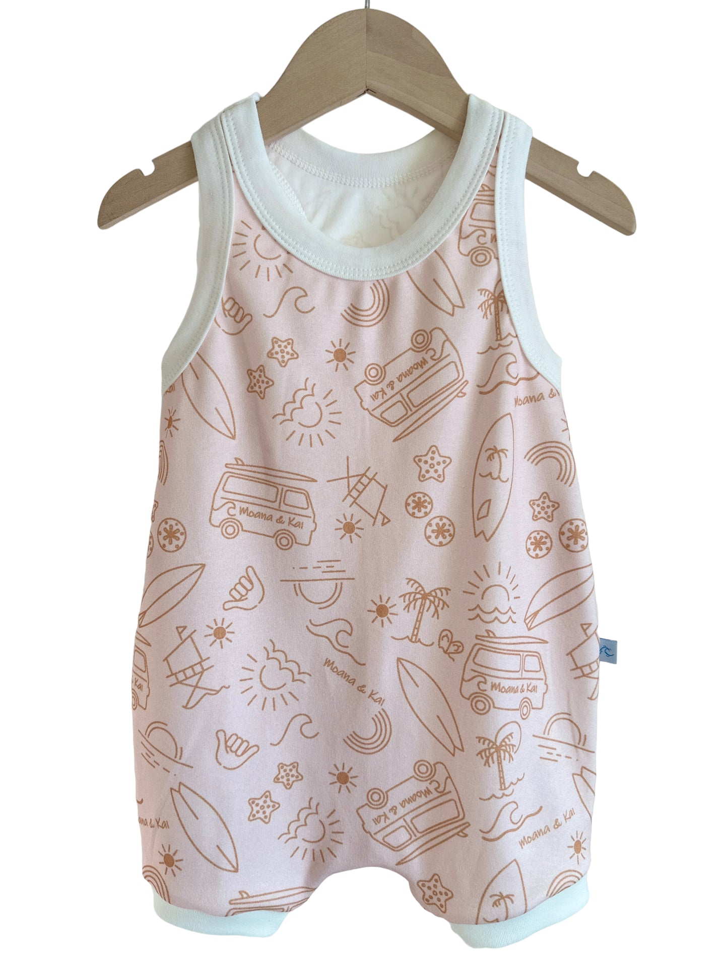 SUNSET VIBES SURFER ROMPER