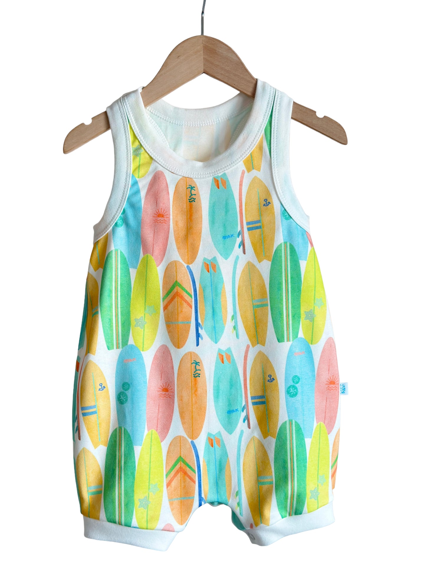 WATERCOLOR SURFBOARDS SURFER ROMPER