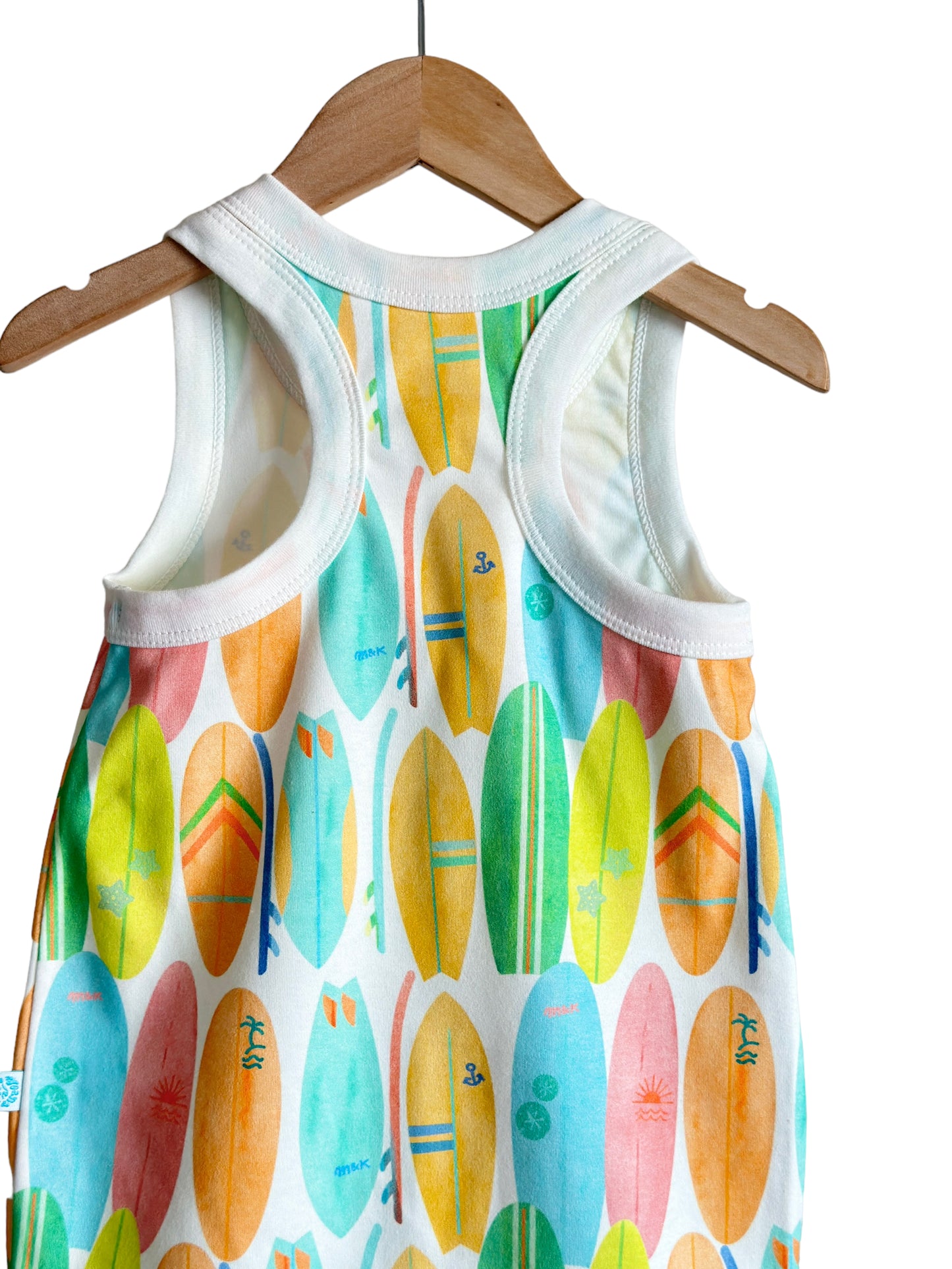 WATERCOLOR SURFBOARDS SURFER ROMPER