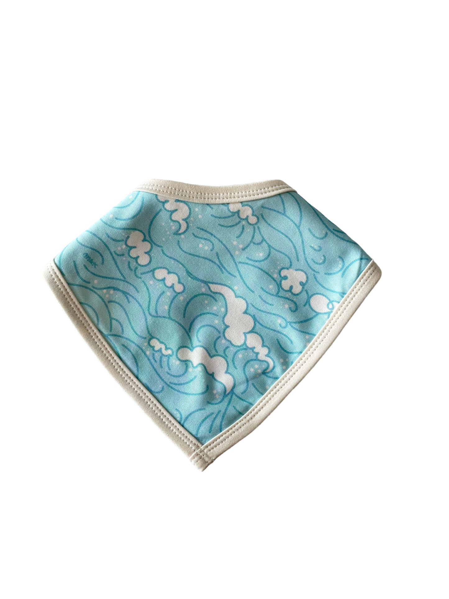 RETRO BLUE WAVES BIB