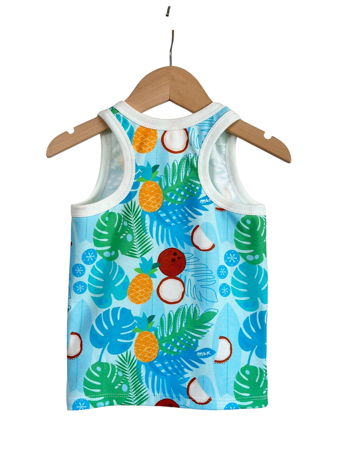 TROPICAL BLUE TANK TOP