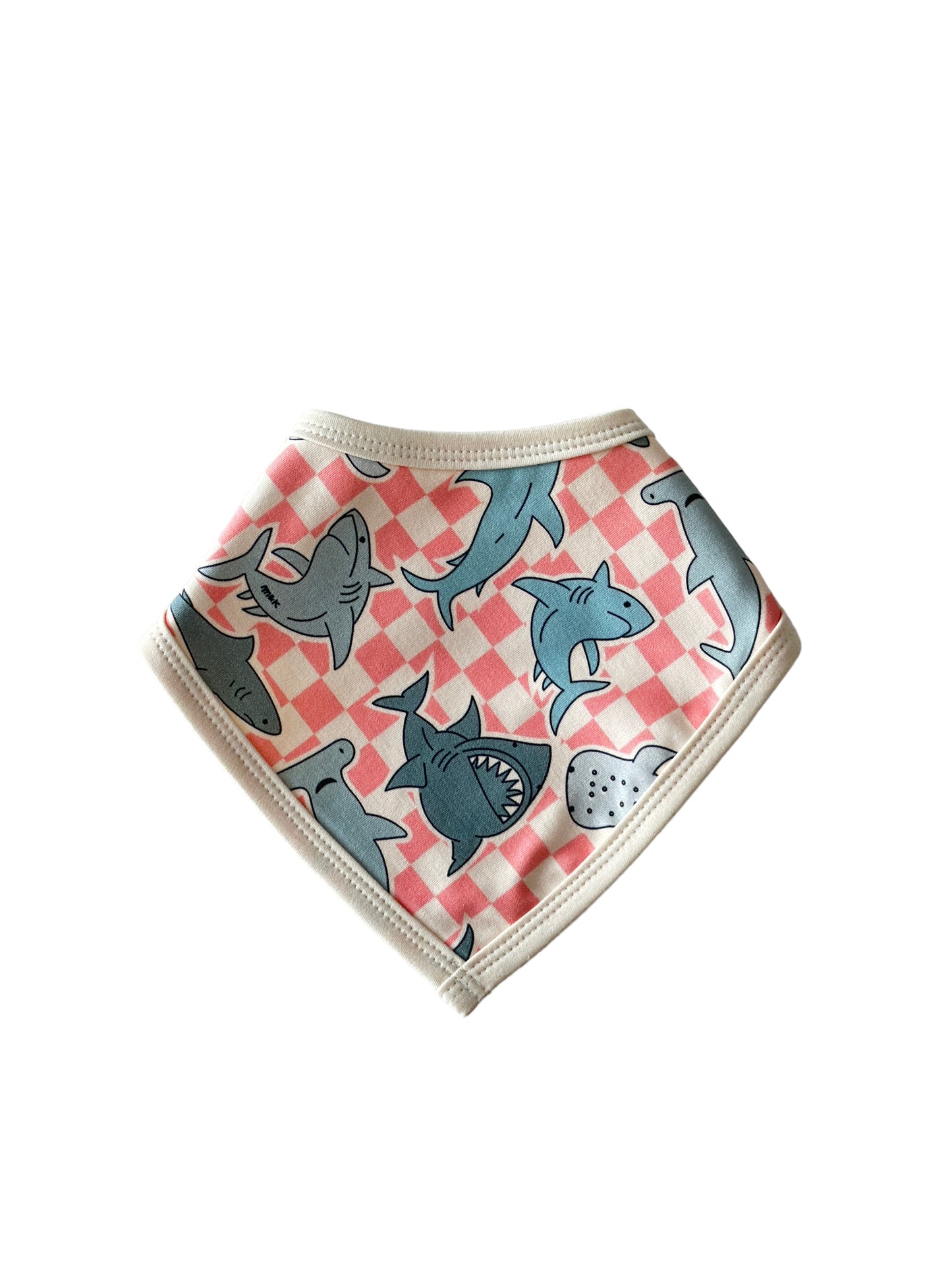 SHARKS BUBBLEGUM BIB