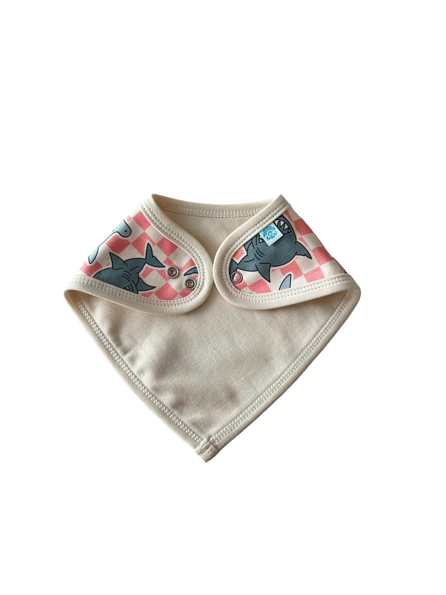 SHARKS BUBBLEGUM BIB