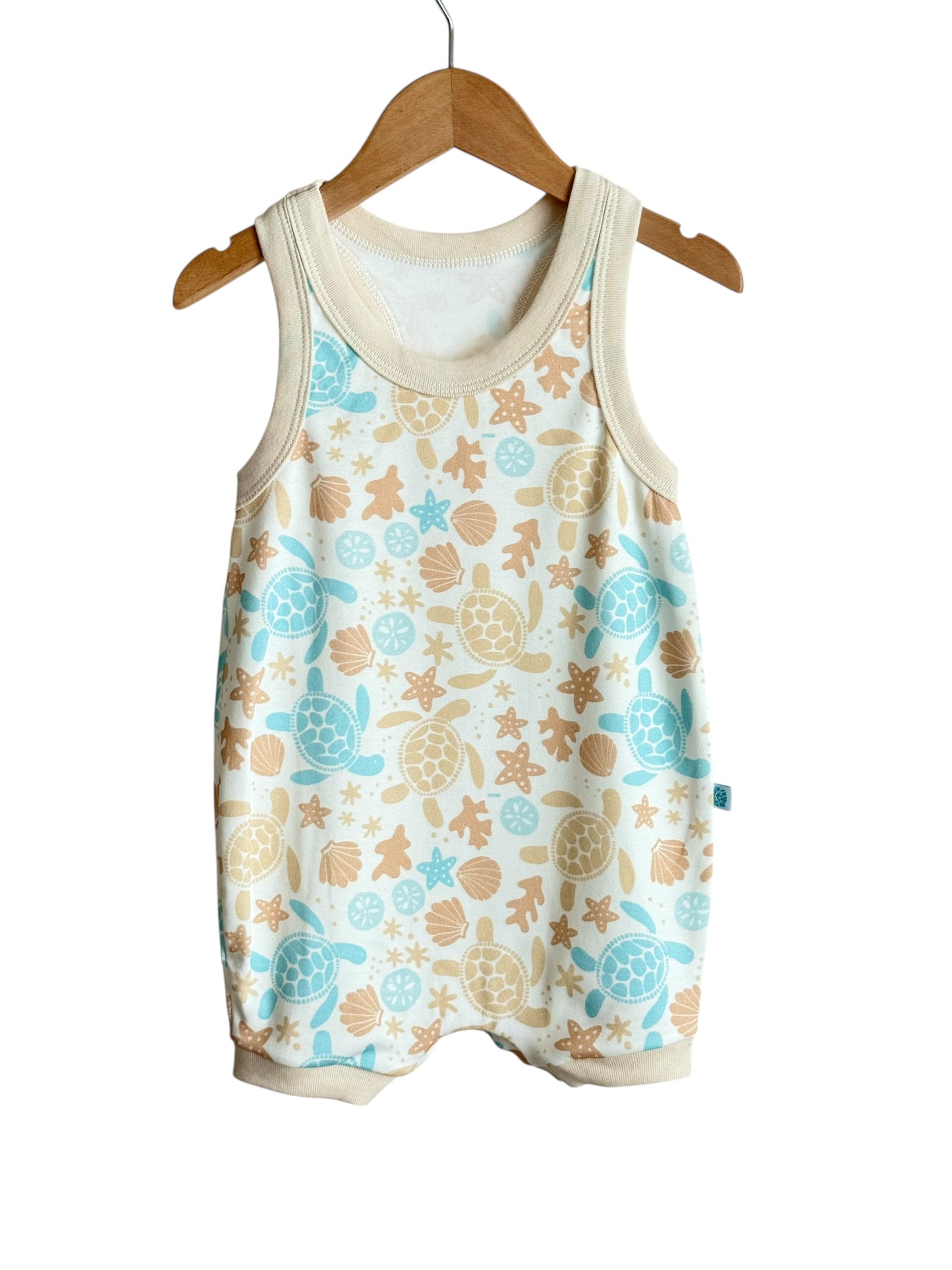 TIKI TURTLES SURFER ROMPER