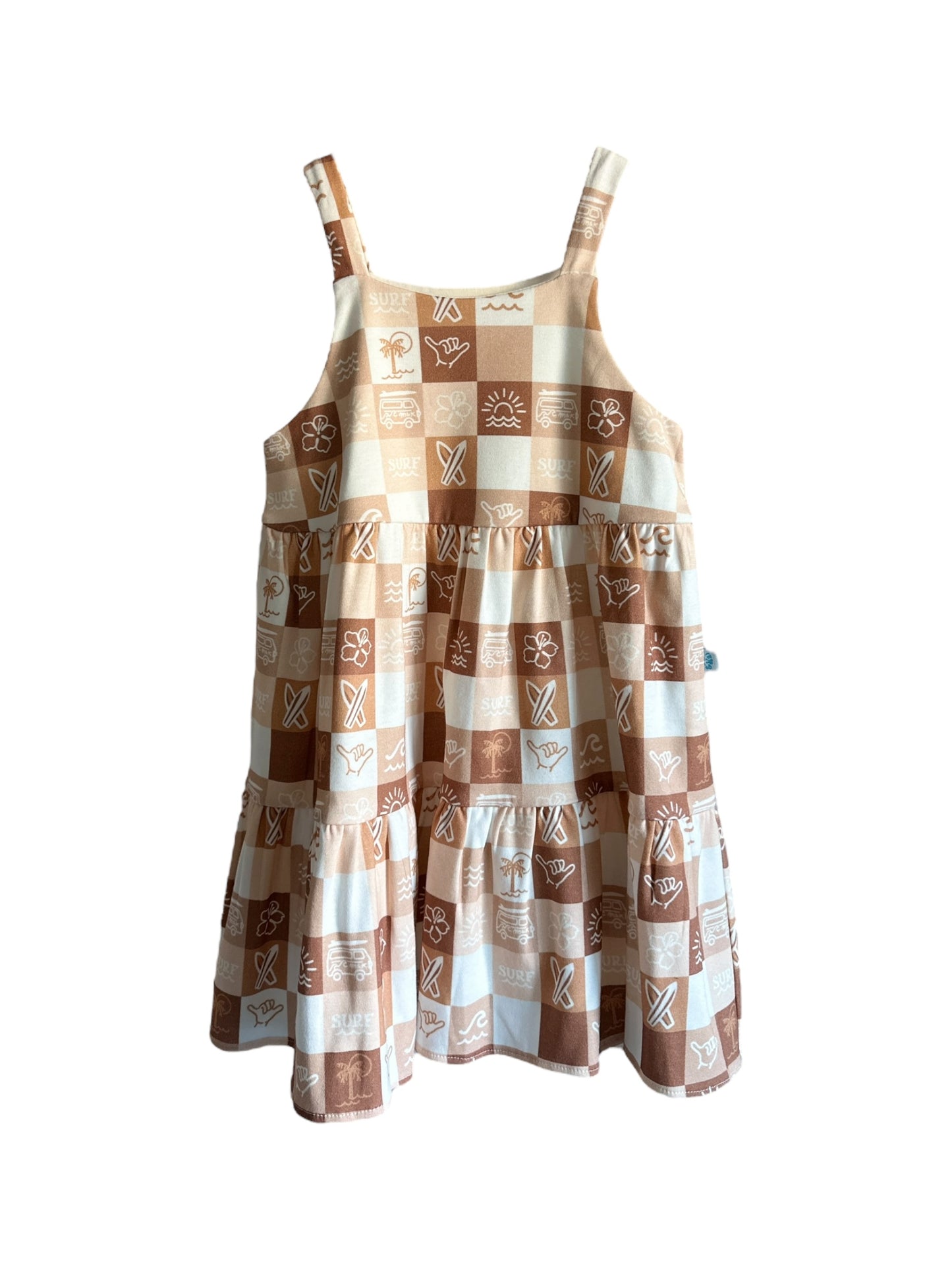 CHECKERS MOANA TIERED DRESS