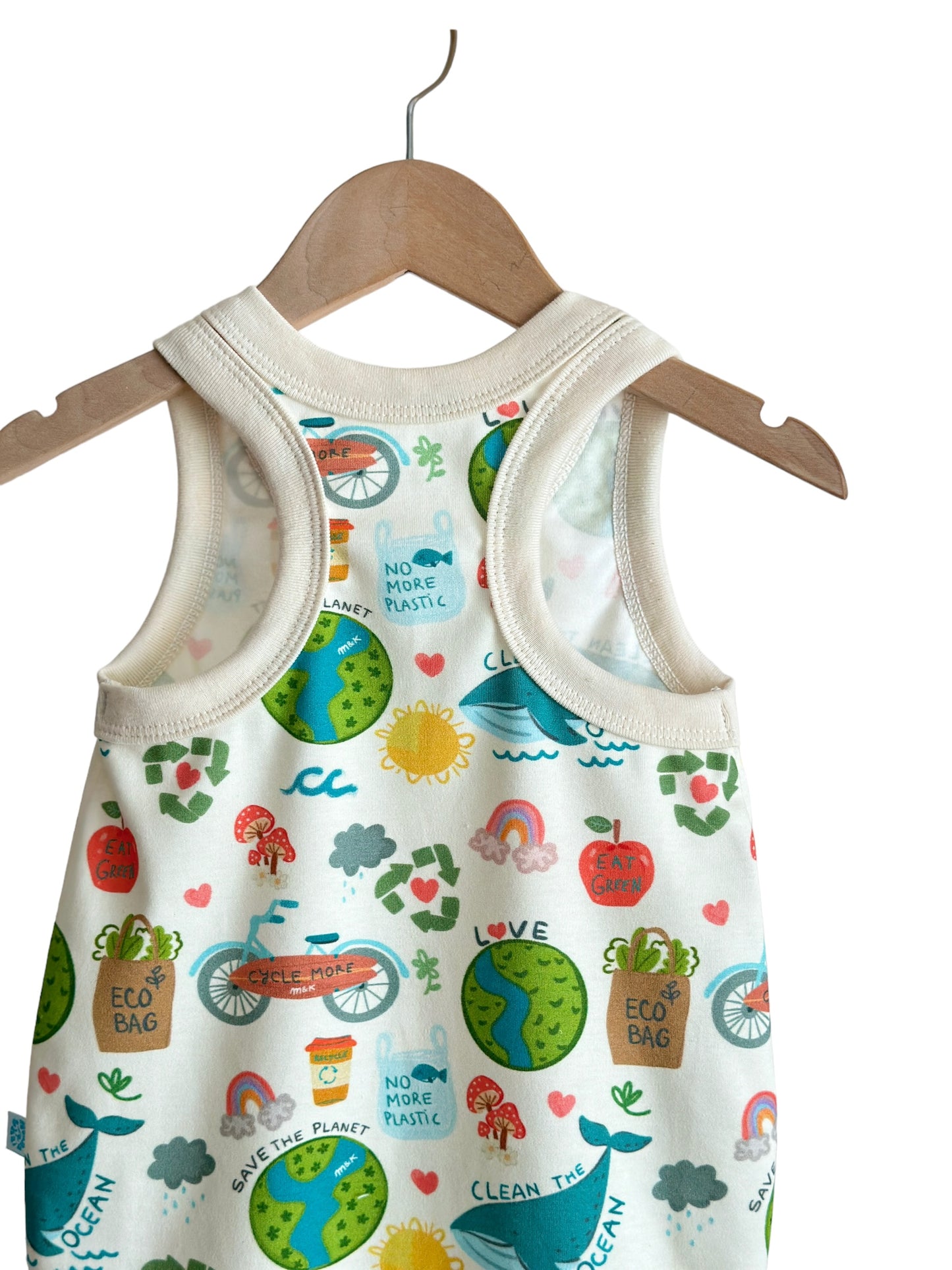 EARTH DAY SURFER ROMPER