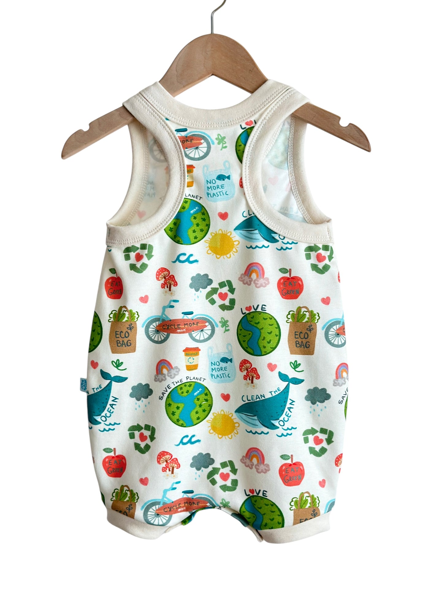 EARTH DAY SURFER ROMPER