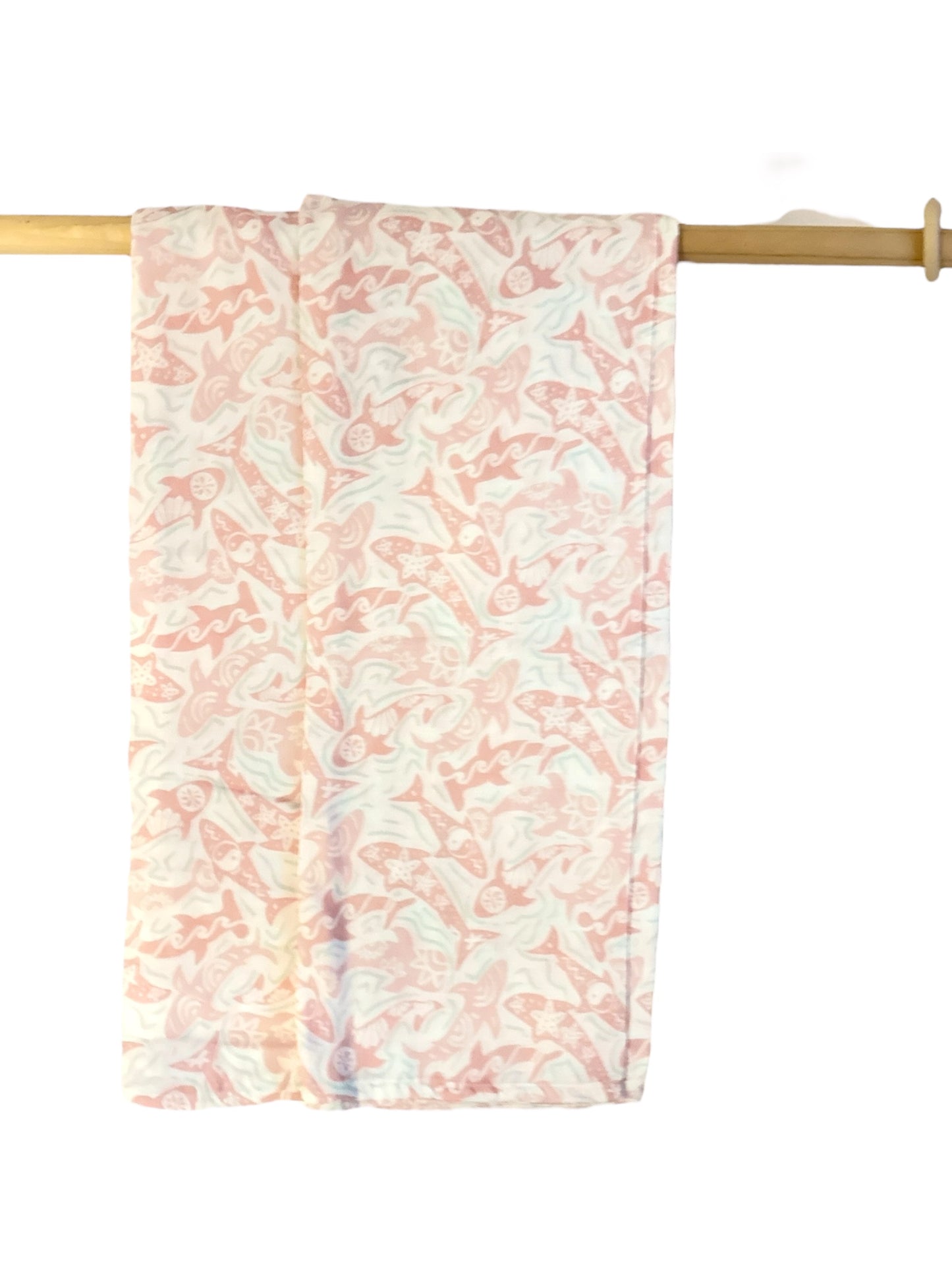 BUBBLEGUM TIKI SHAKS OVERSIZE SWADDLE BLANKET