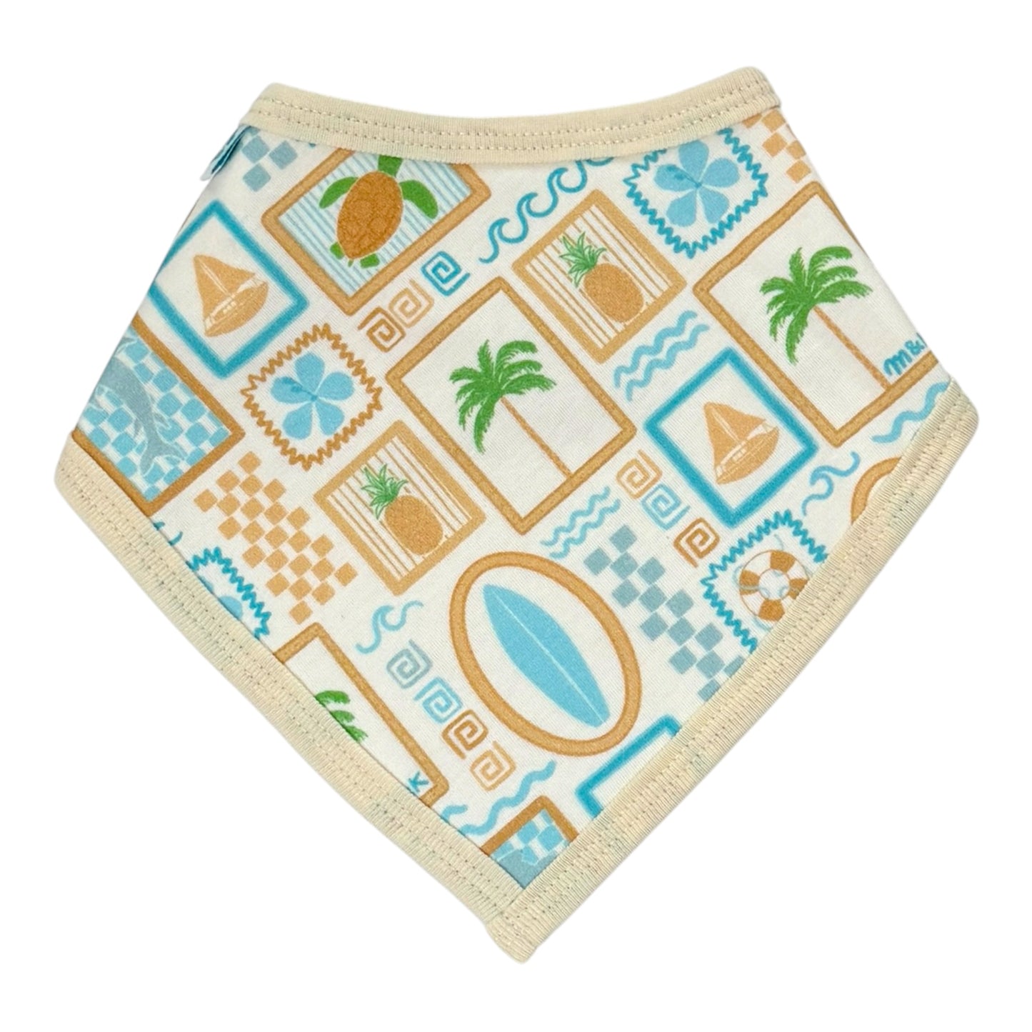 Beach Blue Baby Bib