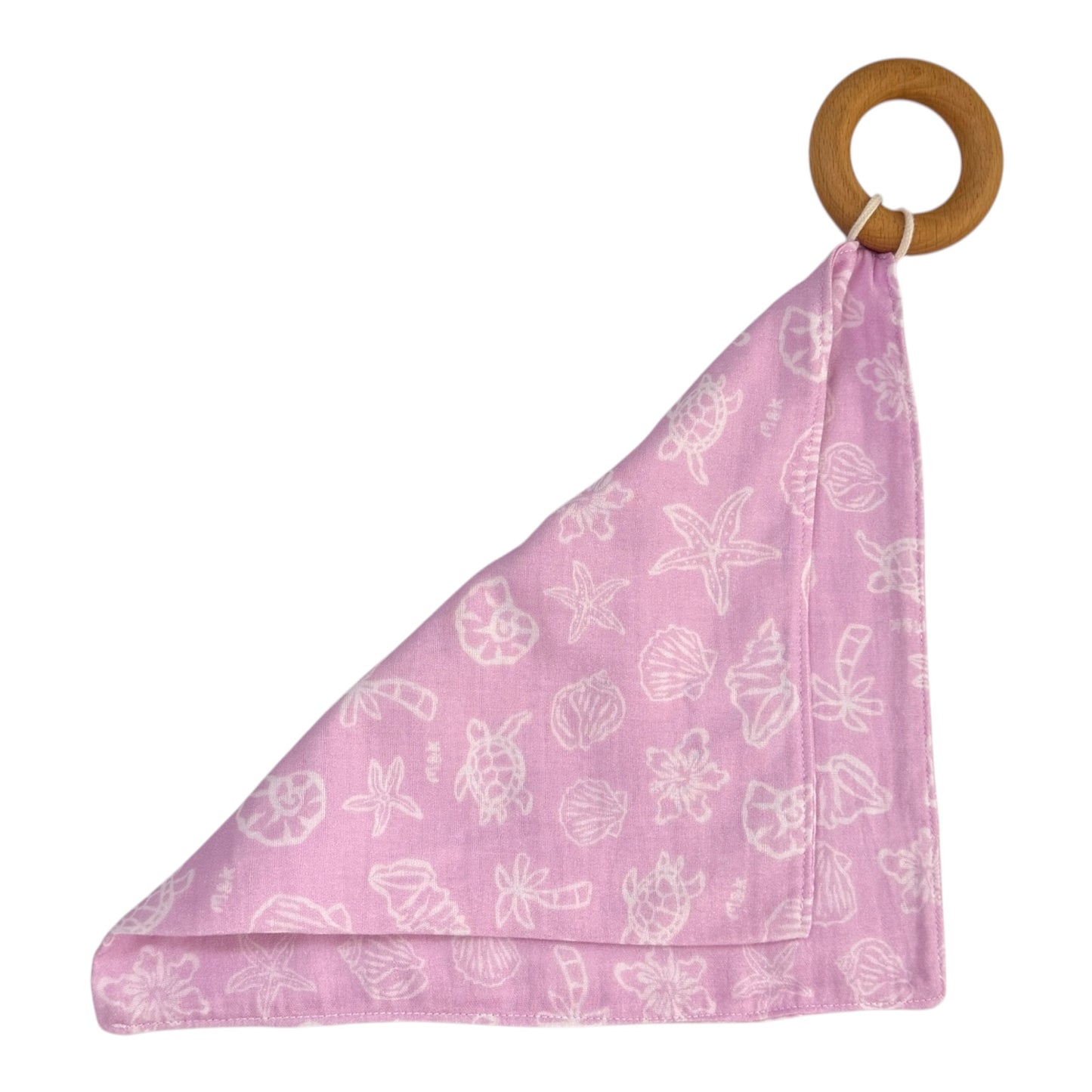Shells Lavender Organic Maple Teething Ring