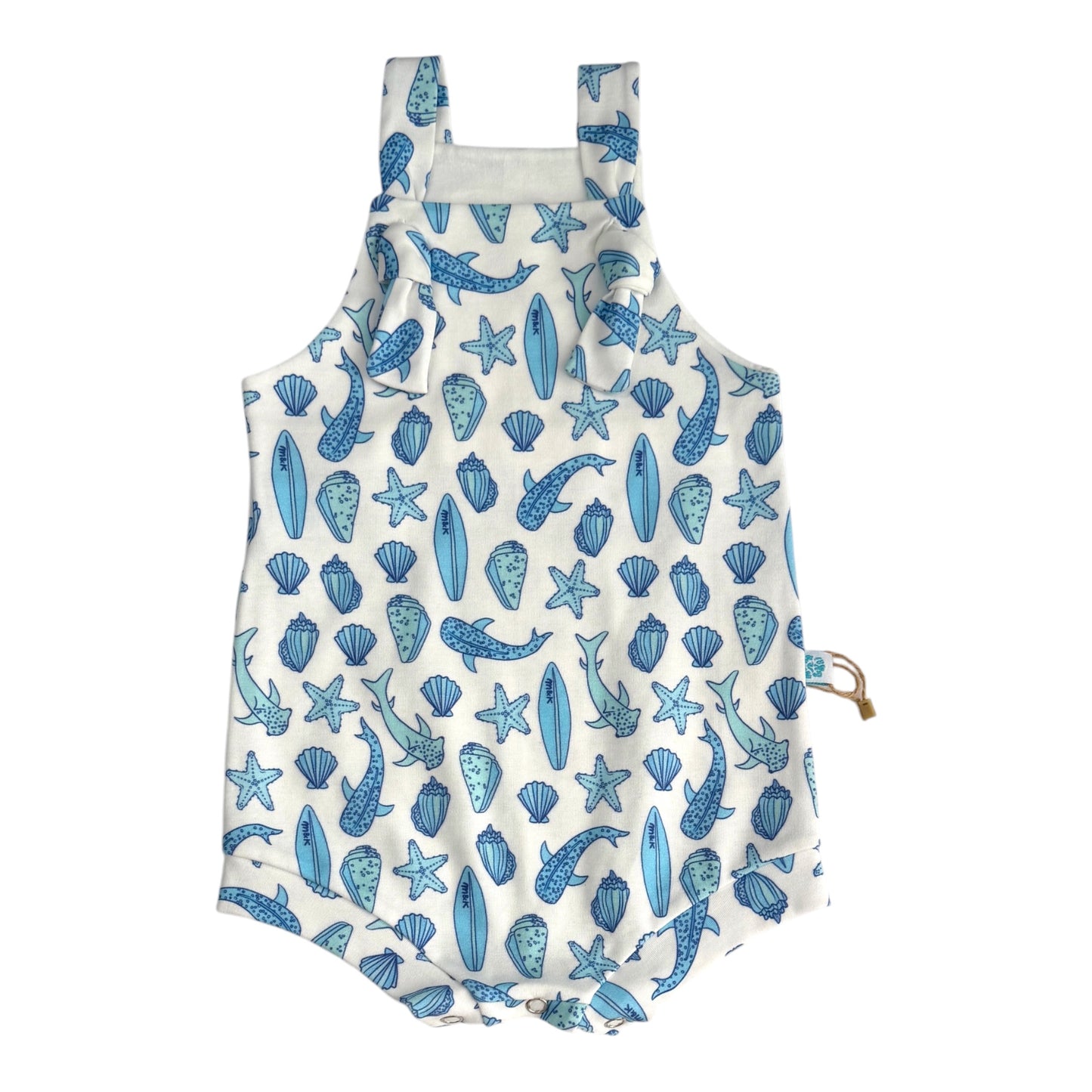 Sharks Blue Little Kai Romper