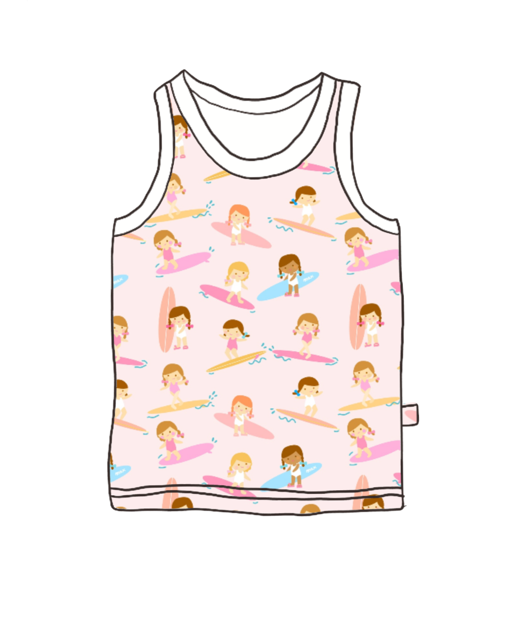 SURFING GIRLS TANK TOP