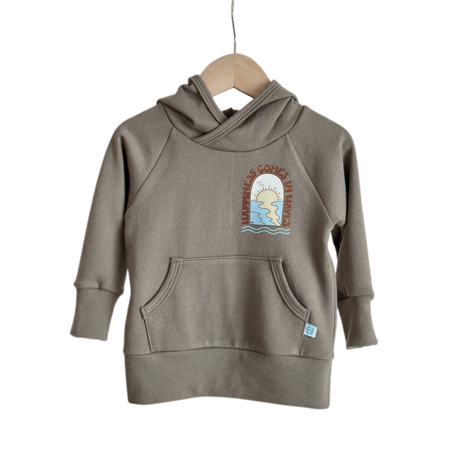 HAPPINESS COMES IN WAVES HOODIE