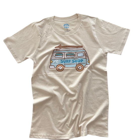 SURF SHOP BROWN GRAPHIC T-SHIRT