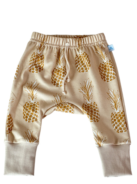 GOLDEN PINEAPPLE HAREM PANTS