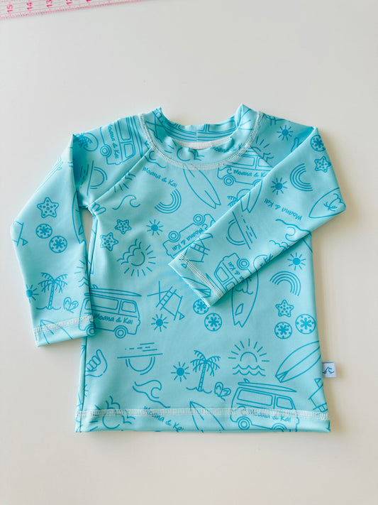 BEACH VIBES RASH GUARD