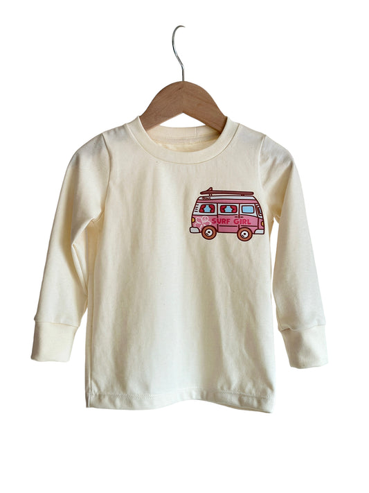 SURF GIRL LONG SLEEVE GRAPHIC T-SHIRT
