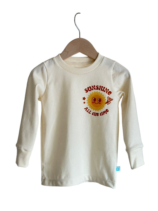 SUNSHINE ALL THE TIME LONG SLEEVE GRAPHIC T-SHIRT