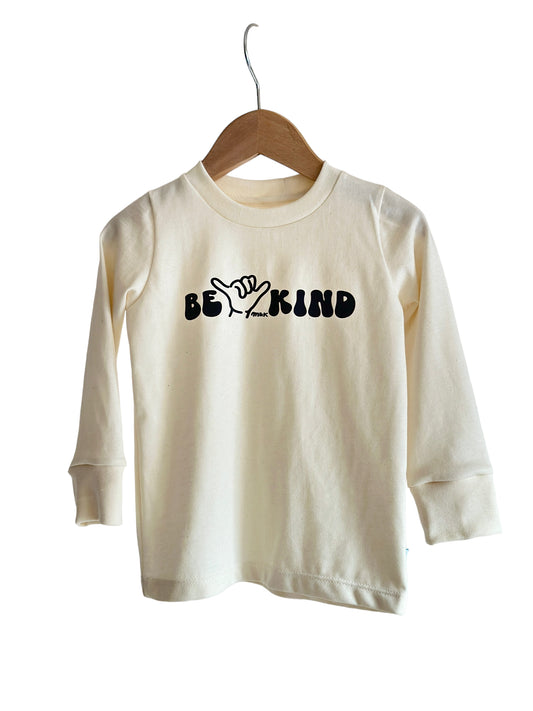 BE KIND LONG SLEEVE GRAPHIC T-SHIRT
