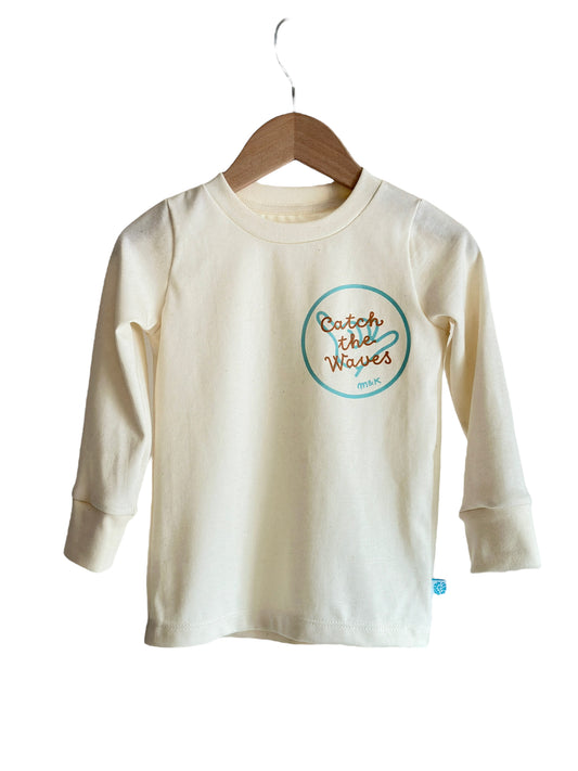 CATCH THE WAVES LONG SLEEVE GRAPHIC T-SHIRT
