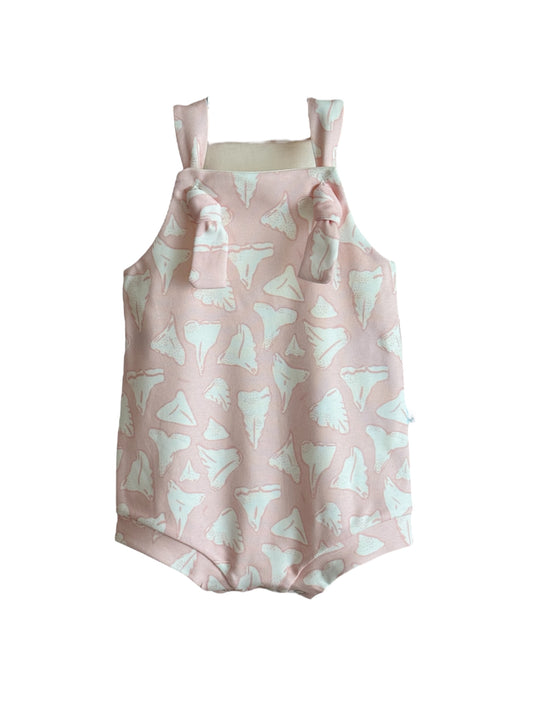 BUBBLEGUM SHARK TEETH LITTLE KAI ROMPER