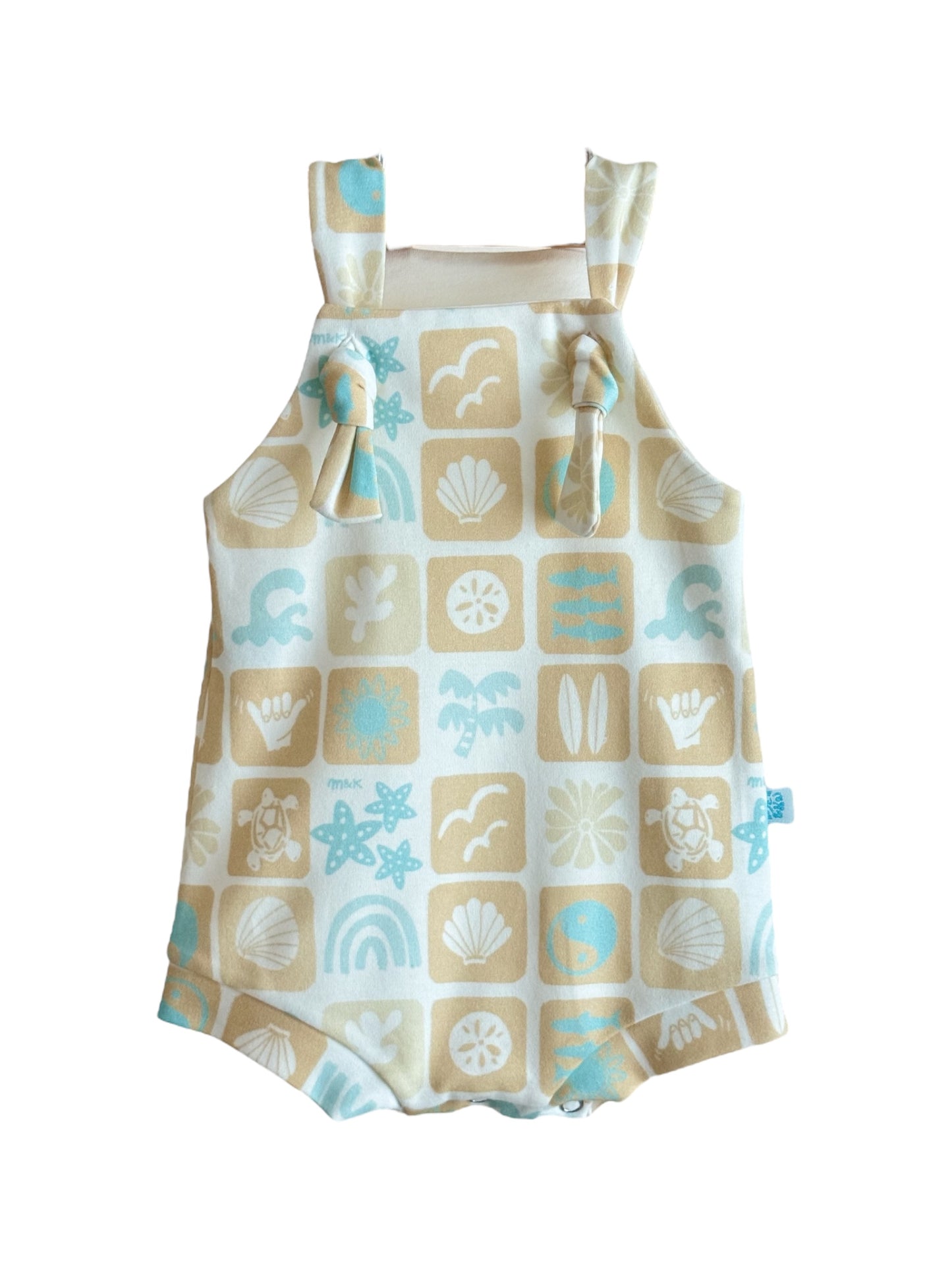 SUMMER CHECKERS LITTLE KAI ROMPER
