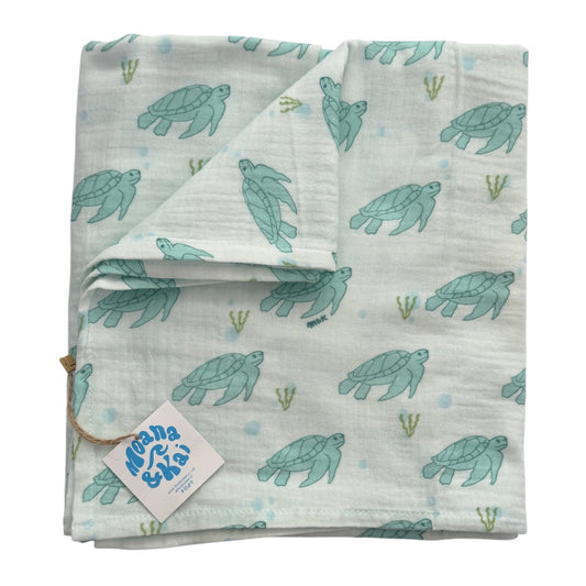 Turtle Swaddle Blanket