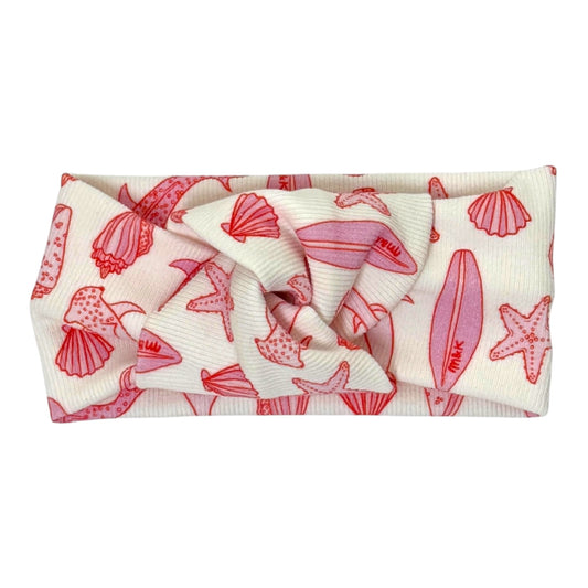 Sharks Hot Pink Rib Headband