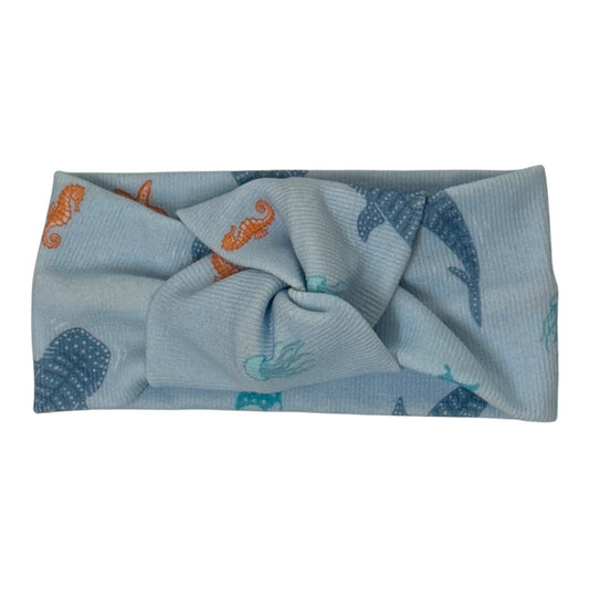 Whale Shark Blue Rib Headband