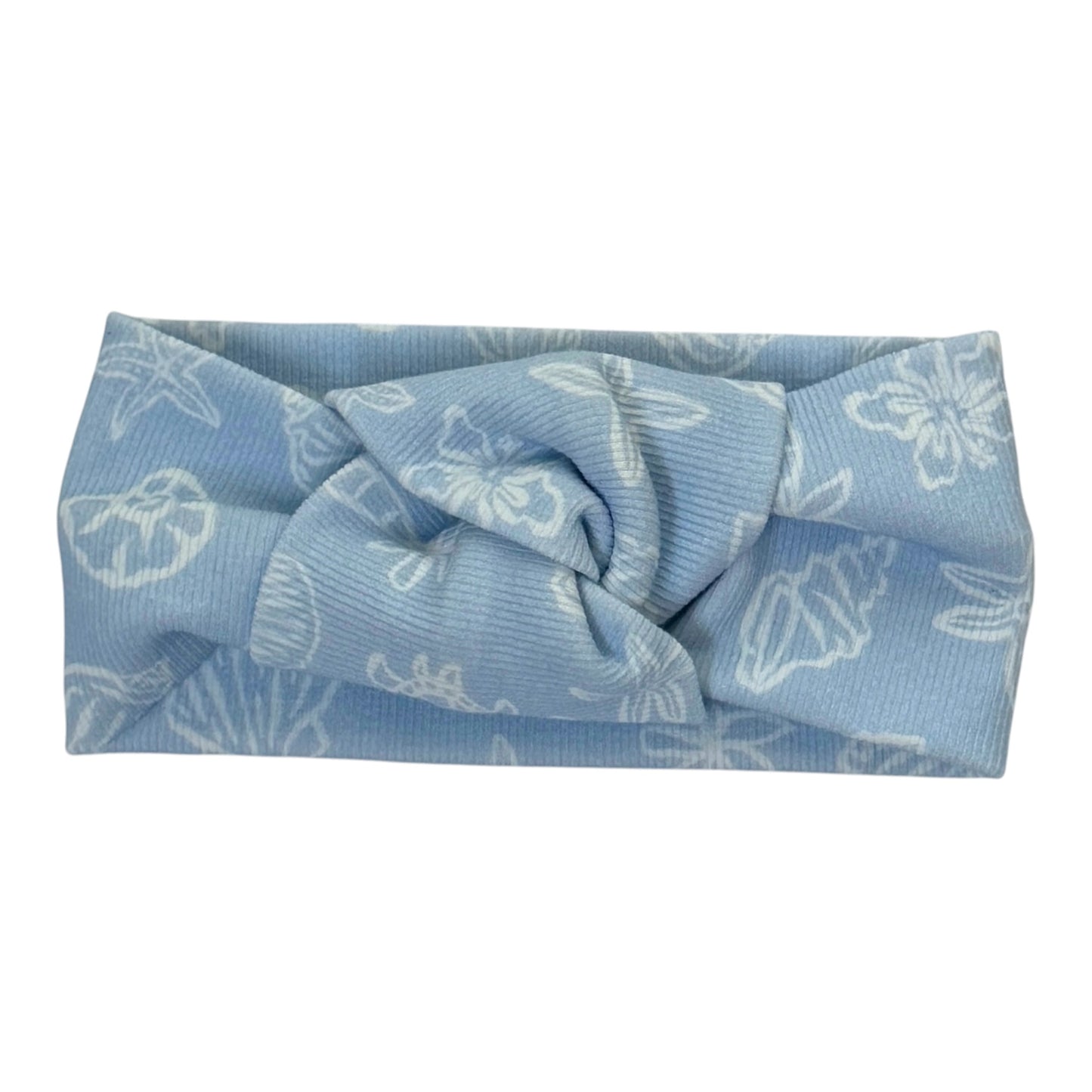 Shells Baby Blue Rib Headband