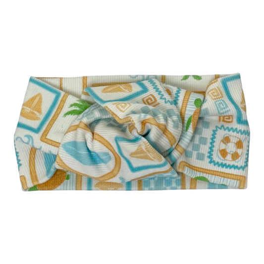 Beach Blue Rib Headband