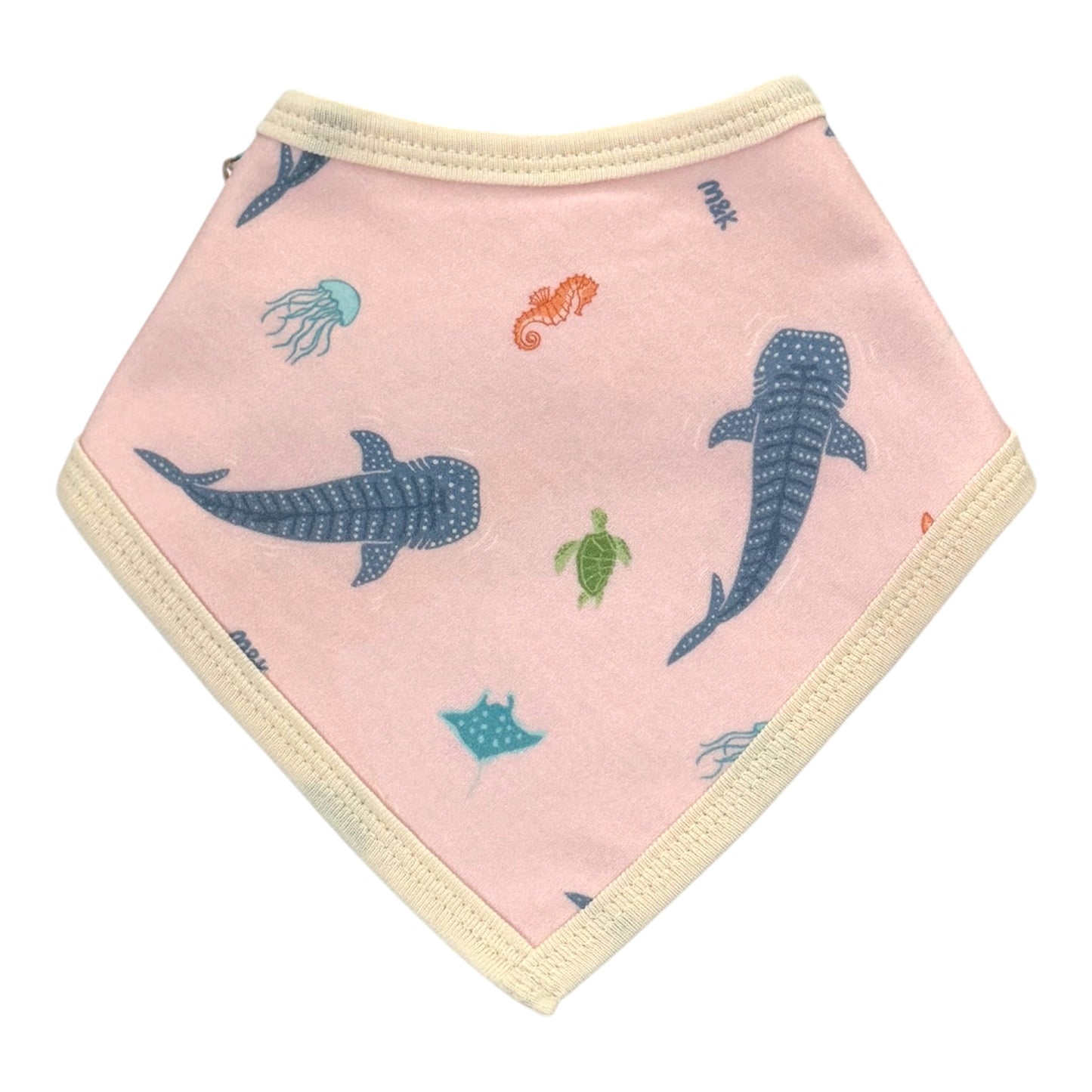 Whale Shark Pink Baby Bib