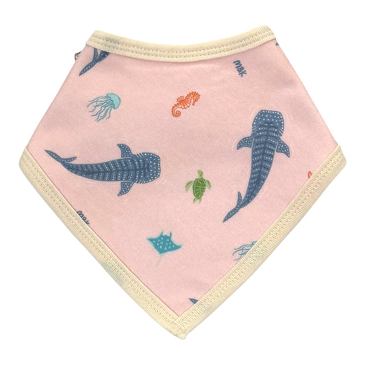 Whale Shark Pink Baby Bib