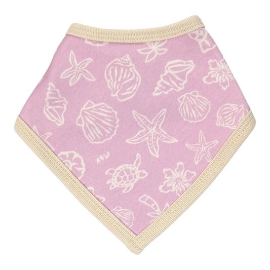 Shells Lavender Baby Bib