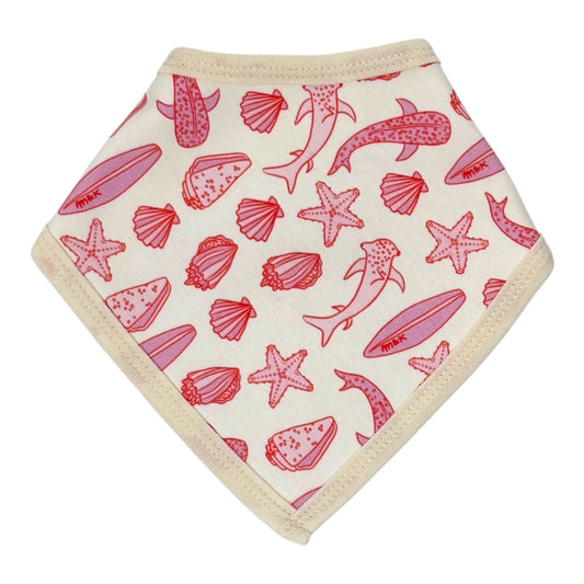 Sharks Hot Pink Baby Bib