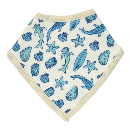 Sharks Blue Baby Bib