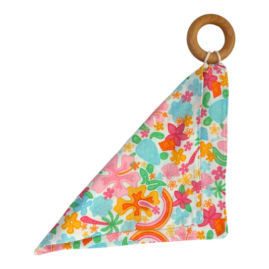Rainbow Organic Maple Teething Ring