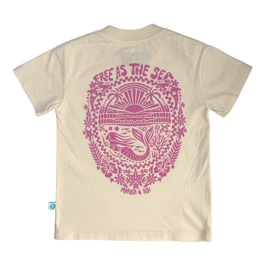 Free As The Sea Oversized Graphic Tee