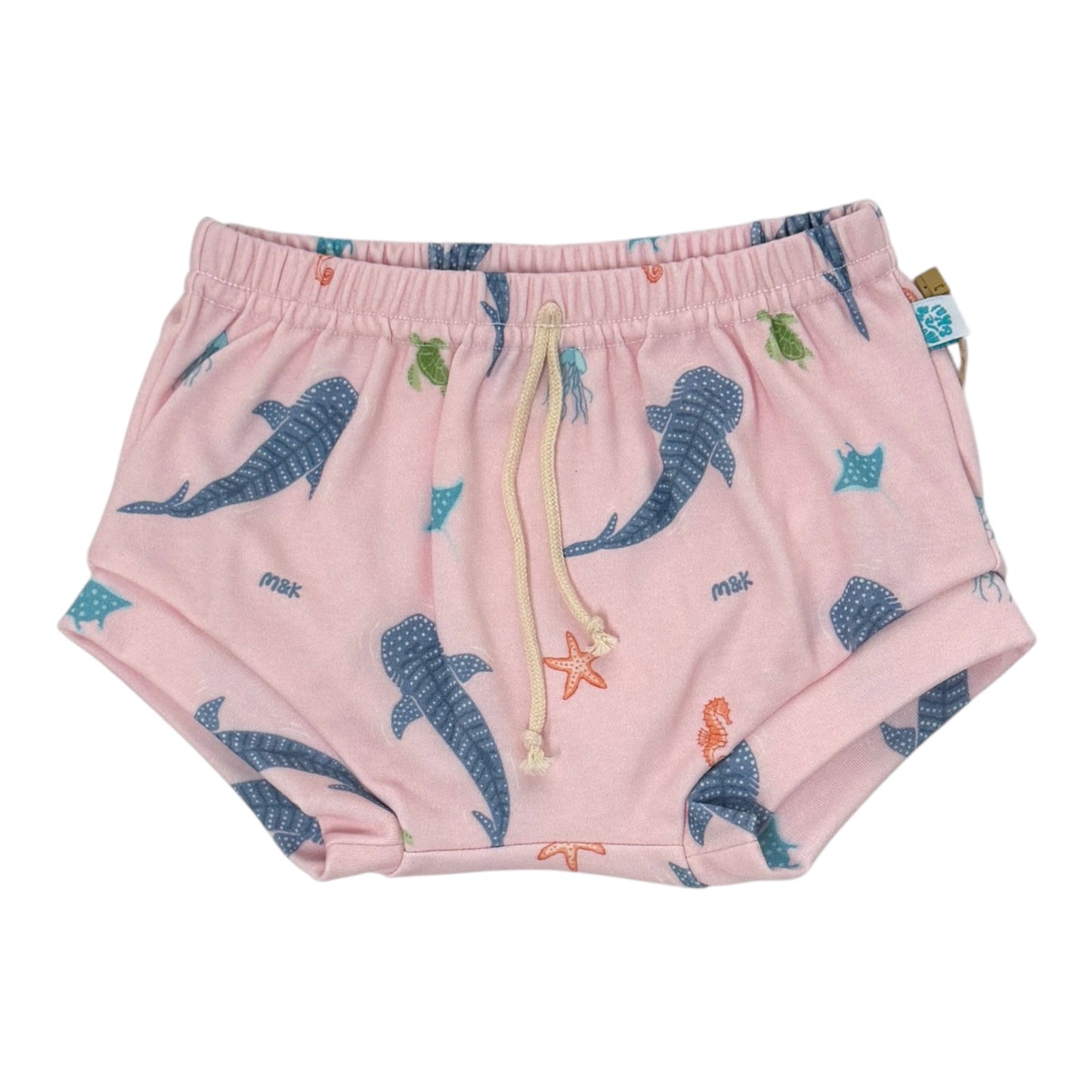 Whale Sharks Pink Bummies