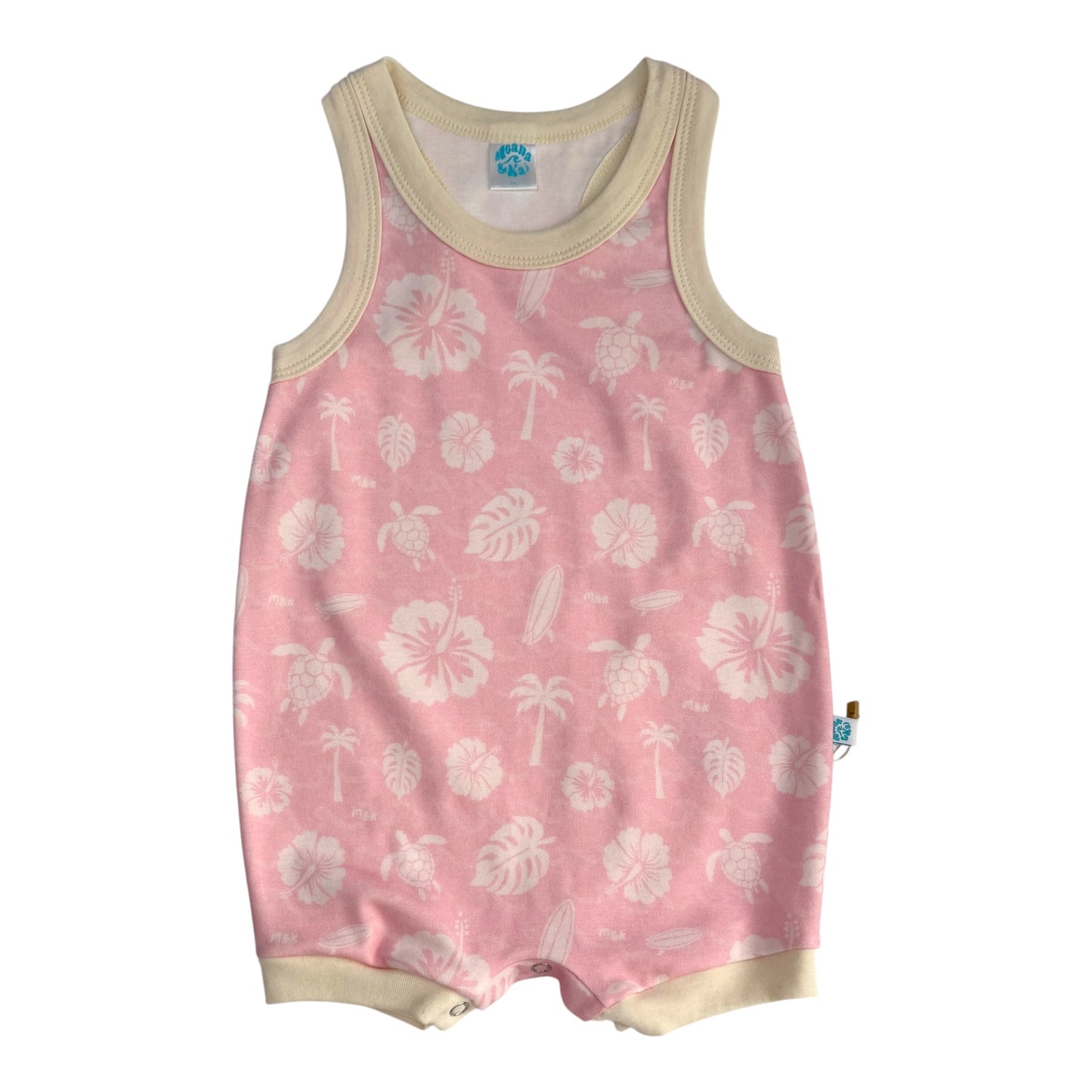 Tropical Pink Surfer Romper