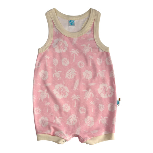 Tropical Pink Surfer Romper