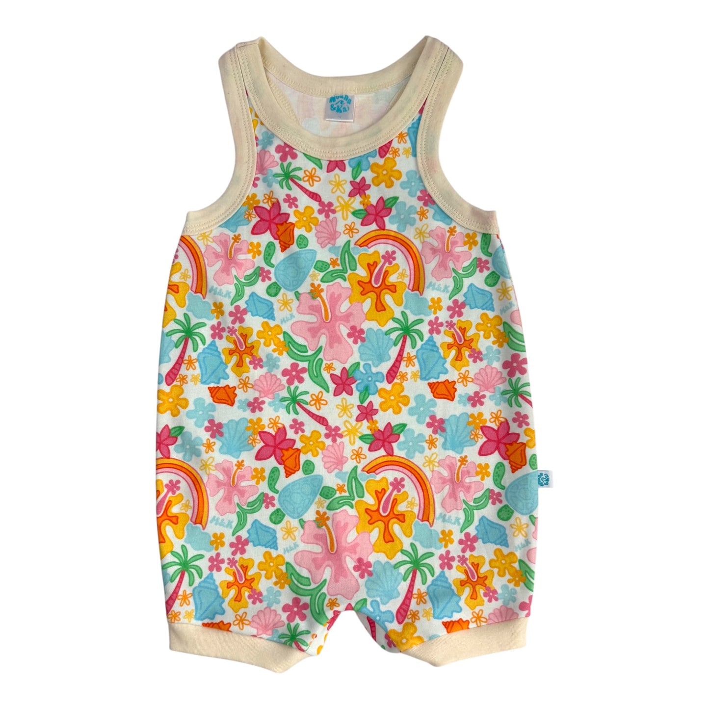Rainbow Surfer Romper