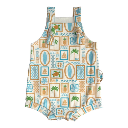 Beach Blue Little Kai Romper