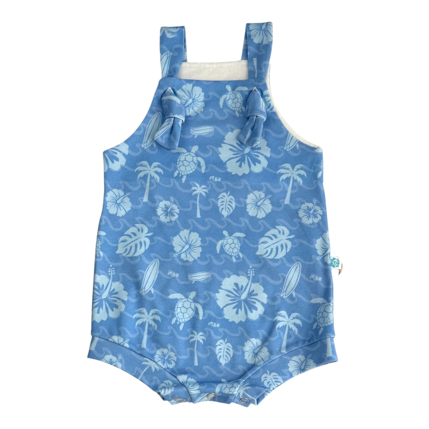 Tropical Blue Little Kai Romper