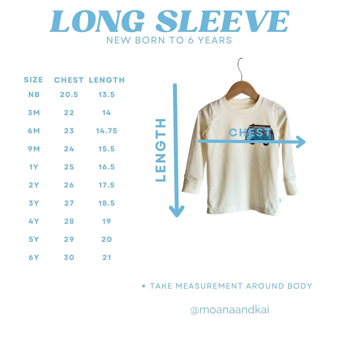 SURF GIRL LONG SLEEVE GRAPHIC T-SHIRT